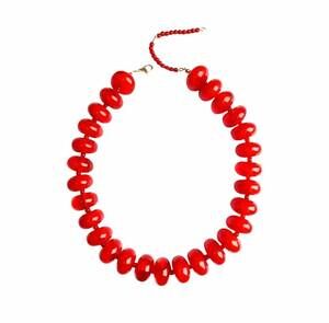 NEW GEMELLI the newport necklace in red